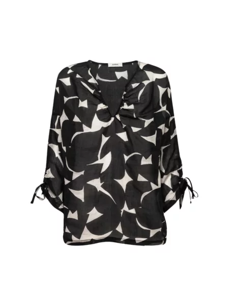 Bluzka Alpha Studio z dżerseju czarna