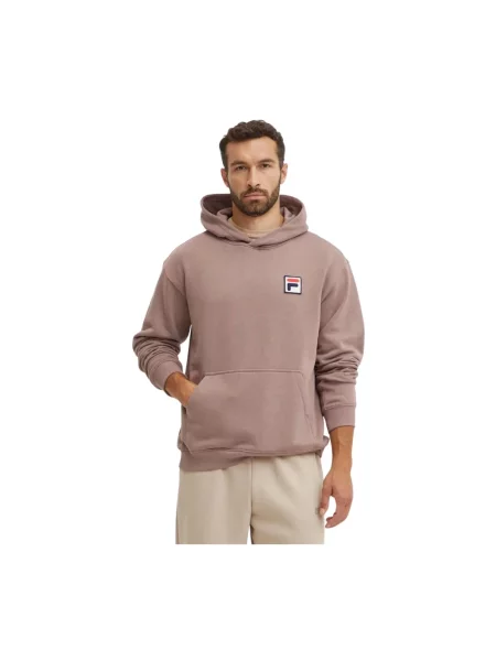 Fila bluza Borgholm męska z kapturem gładka brązowy