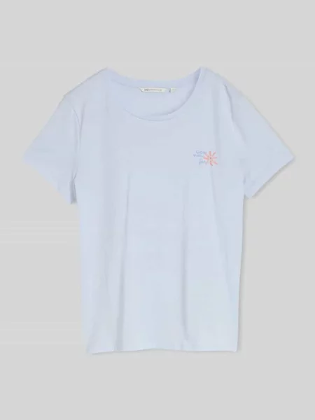 Męski t-shirt o kroju regular fit z czystej bawełny Tom Tailor Denim