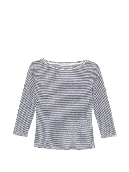 Top Purotatto w paski niebieski