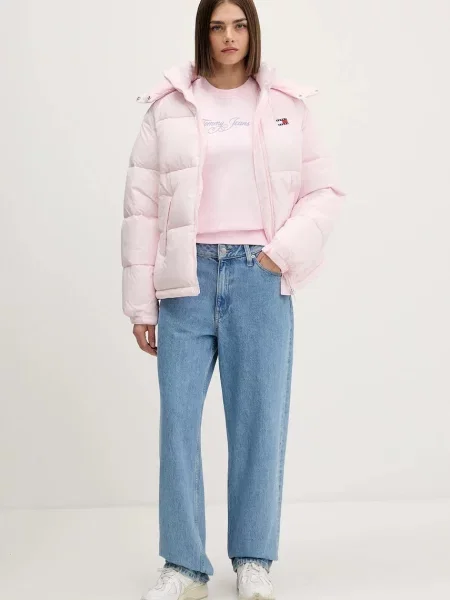 Tommy Jeans μπλούζα ροζ