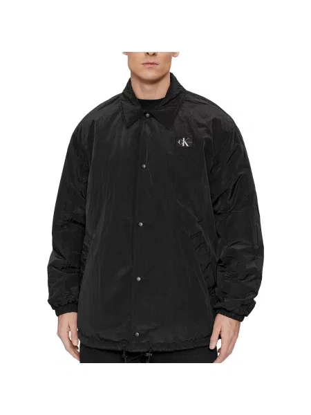 Reversibil geacă de blugi Calvin Klein Jeans negru