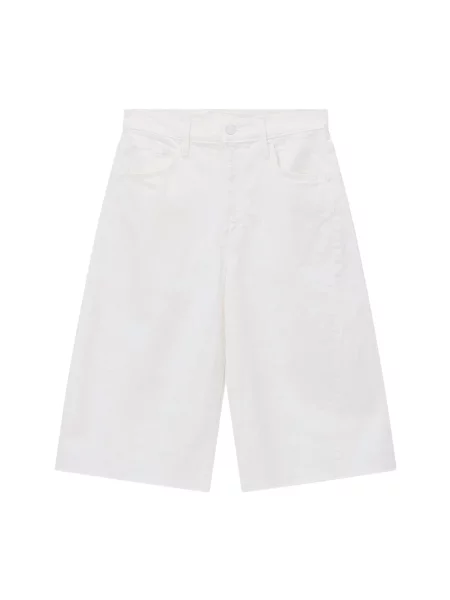 Spodnie Mother z wysoką talią białe