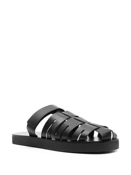 Kožené sandály Ancient Greek Sandals bez podpatku černé
