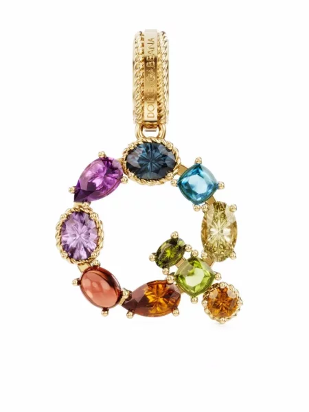 Pandantiv Dolce & Gabbana Rainbow cu strasuri galben