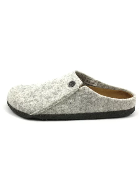Klapki Birkenstock zamszowe szare
