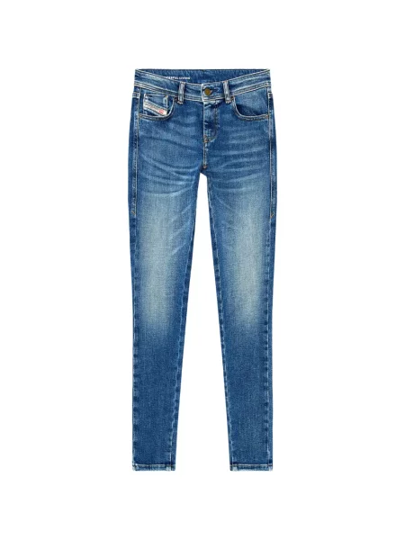 Blugi skinny Diesel 2017 SLANDY skinny fit albastru