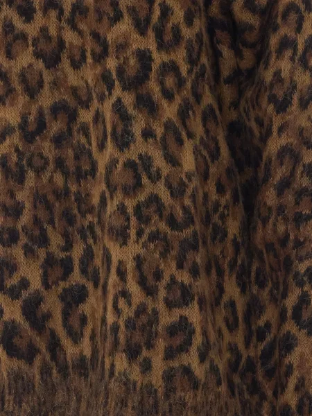 Pulover Aniye By zdrențuiți cu model leopard maro