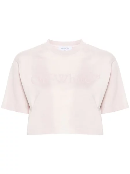 Koszulka Off-white o krotszym kroju biała