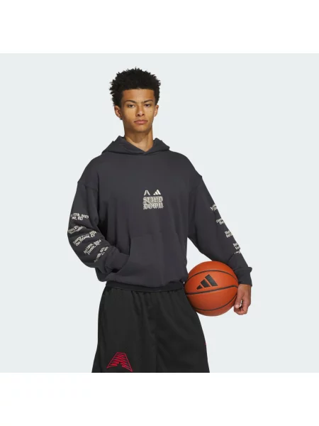 BLUZA Z KAPTUREM ANTHONY EDWARDS STAND DOWN szara