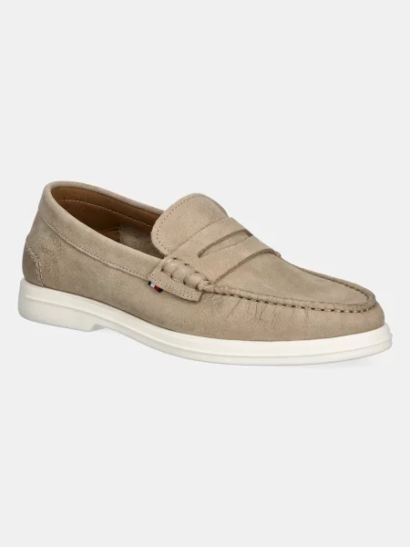 Tommy Hilfiger Мокасини Nubuck P Loafer бежов