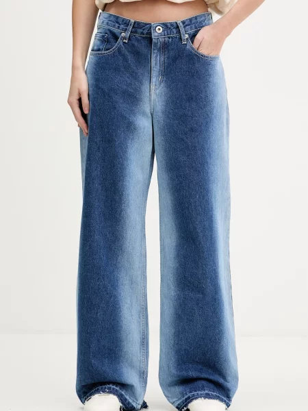 Karl Lagerfeld Blugi relaxed fit de damă albastru