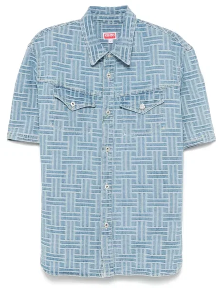 Дънкова риза Kenzo синьо