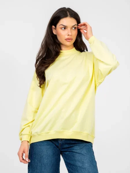 Pulover Basic Feel Good rumena