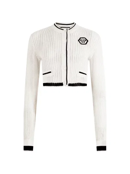 Cardigan Philipp Plein alb