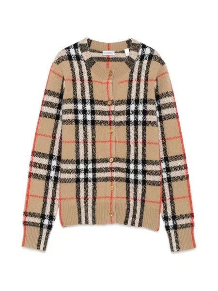 Cardigan Burberry în carouri