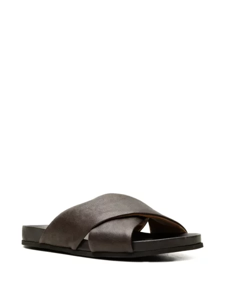 Sandale Common Projects din piele fără toc maro