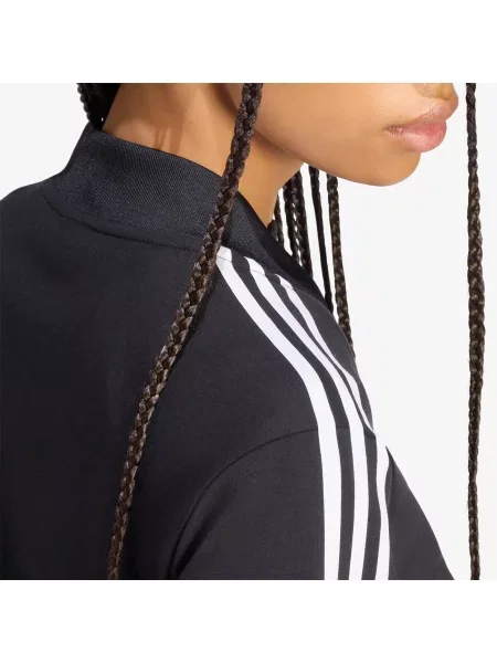 Бягане топ Adidas Originals с прехлупване черно