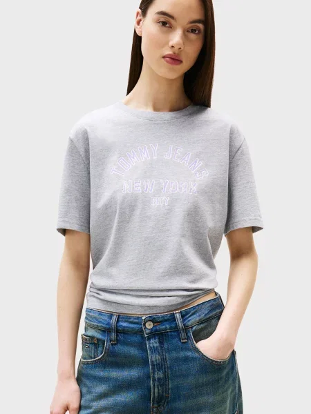 Футболка Tommy Jeans серая
