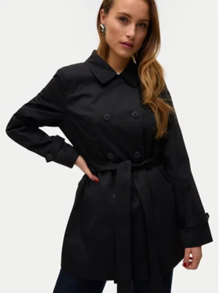 VERO MODA Prechodný kabát VMCHELSEA OLIVIA' čierna