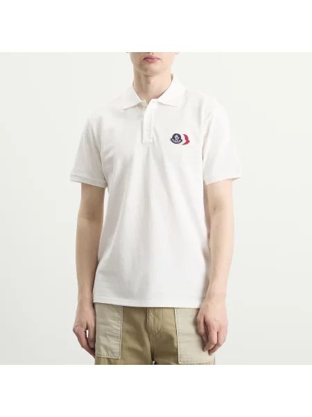 Koszulka polo Moncler biała