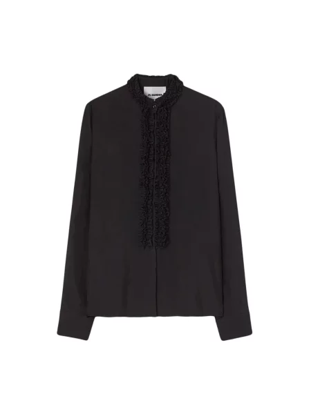Koszula Jil Sander z długim rękawem casual czarna