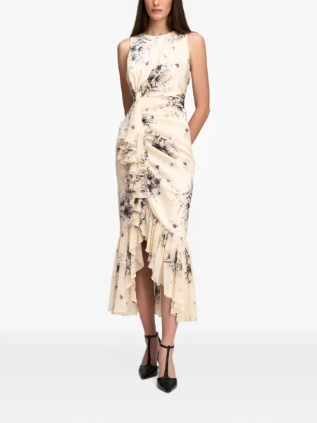 Rochie midi Cinq A Sept cu model floral cu imagine