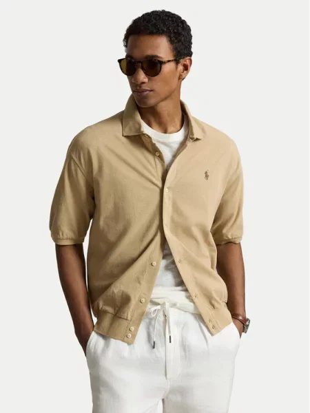Polo Ralph Lauren Košeľa kaki béžová
