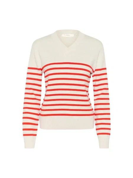 Sweter Inwear z dekoltem w serek