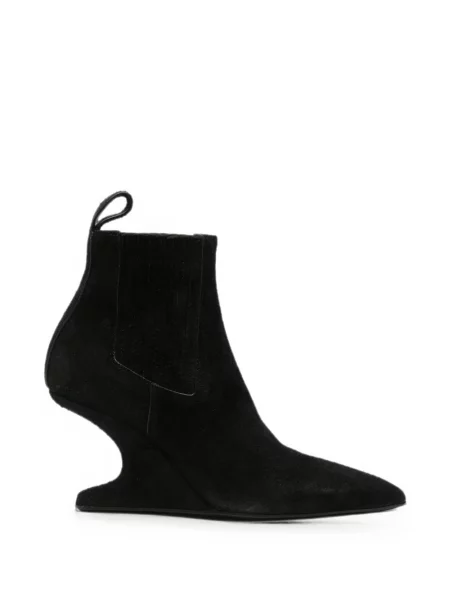 Cizme scurte Rick Owens cu pană negru