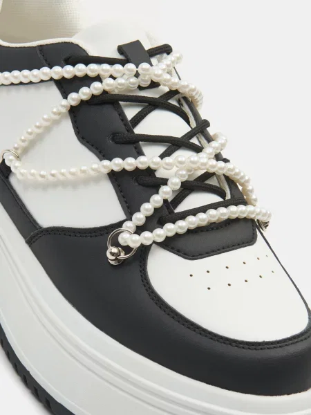 Кеды Sinsay с жемчугом