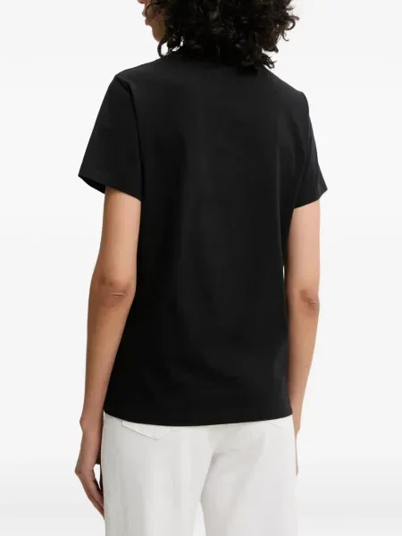 Tricou From Future cu motiv cu inimi negru