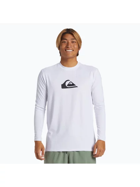 Hosszú ujjú hosszú hosszú ujjú póló Quiksilver fehér