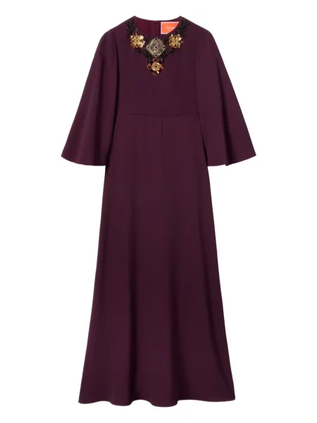 Rochie maxi La Doublej de costum roșu