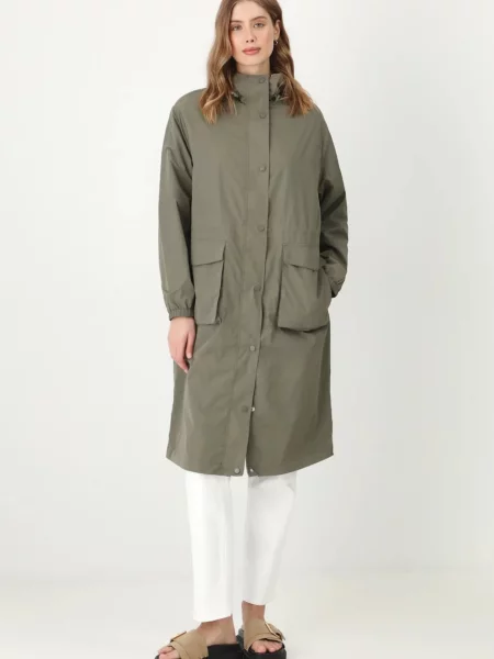 Парка Medicine дамска преходен модел с уголемена кройка зелено