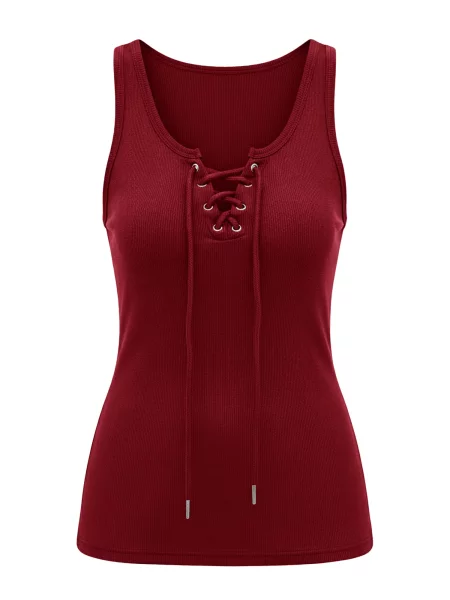 Imily Bela Top burgundy roșu