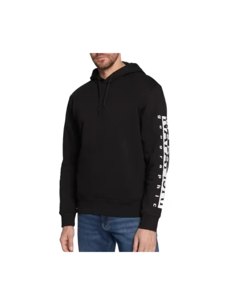 Bluza z kapturem Napapijri z kapturem czarna