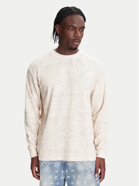 Свитшот Karl Kani с узором пейсли бежевый