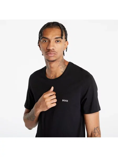 Тениска Hugo Boss T-Shirt Classic Beige/ Black/ White L бяло