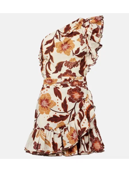 Rochie Poupette St Barth cu model floral cu volane