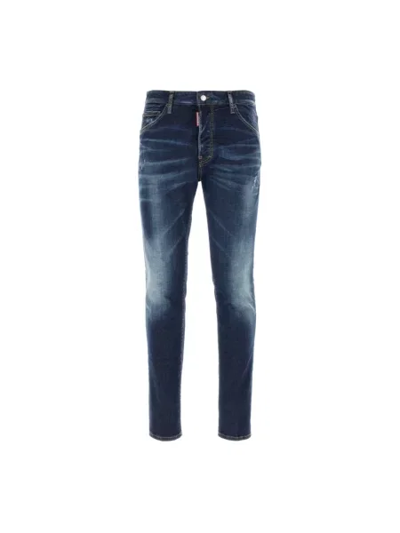 Jeansy Dsquared2 z przetarciami niebieskie