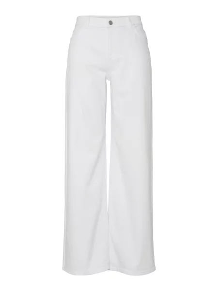 PIECES Jeans PCSILKE' alb