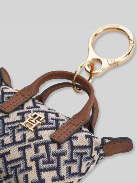 Brelok do kluczy w stylu mini torebki do ręki Tommy Hilfiger granatowa