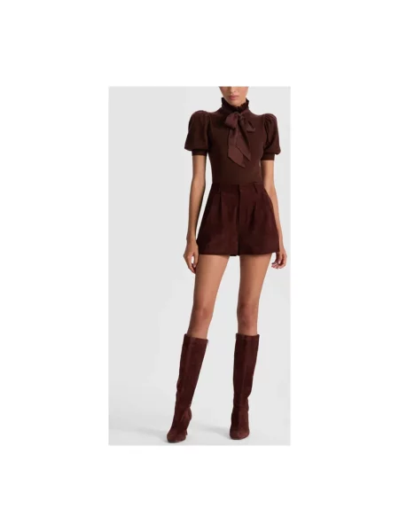 Sweter Alice + Olivia wełniany brązowy