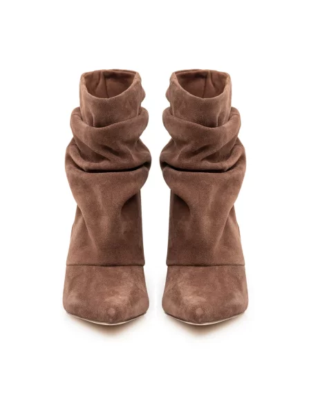 Botki Steve Madden zamszowe brązowe