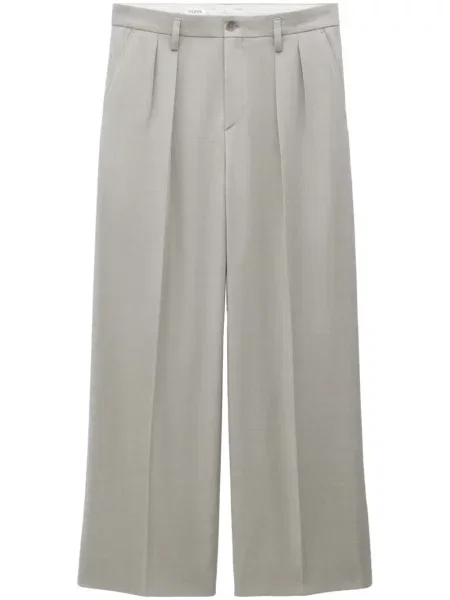 Панталон с вълна Filippa K със стандартна кройка бежово