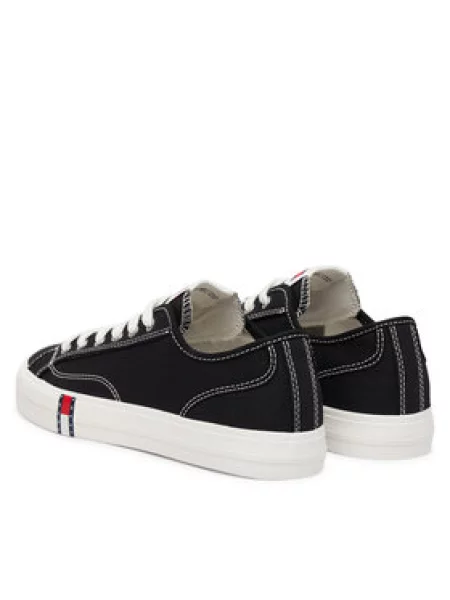Tommy Jeans Sportbačiai be auliuko juoda