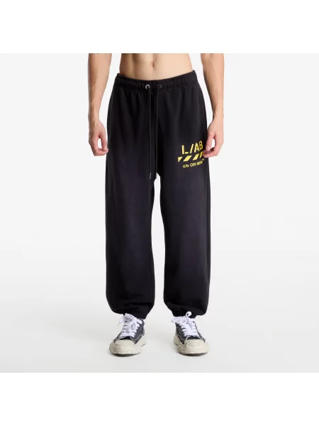 Pantaloni de trening L/AB c/o Off-White™ Diag Garment Wash Jogger Black XXL alb