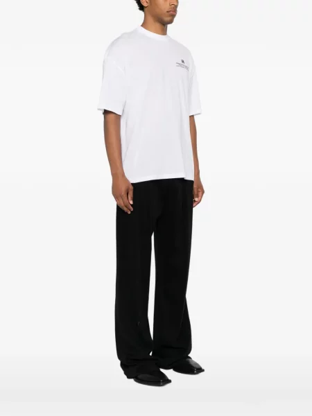 Tricou Amiri cu imagine alb