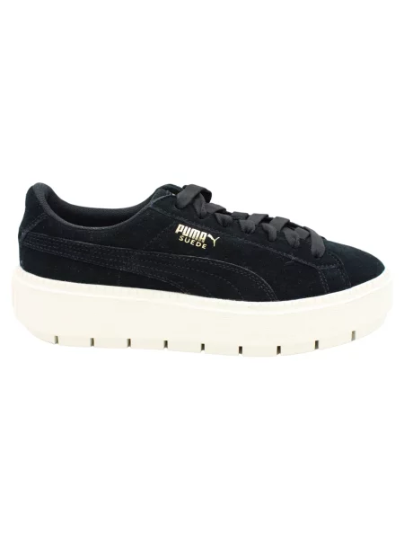 Sneakersy Puma zamszowe na platformie czarne